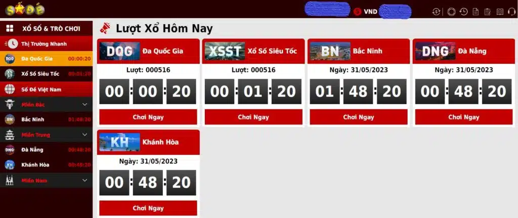 Số đề trực tuyến các đài ở Việt Nam